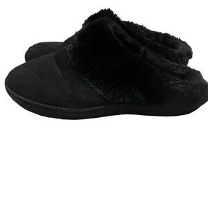 Isotoner Black Slippers Sz 9 1/2 -10